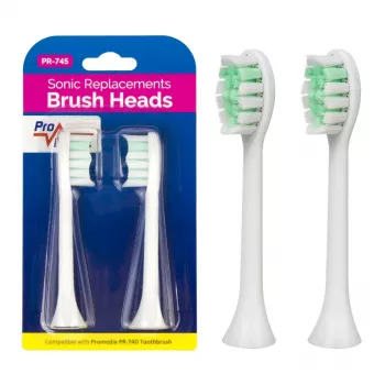 Nadomestni set ščetk Promedix PR-745 W bel (paket 4 kosov)