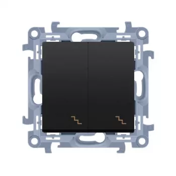 KONTAKT SIMON 10 univerzalni stikalni modul 10AX 250V mat črn 2x vijačni priključek