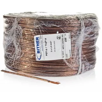 Zvočniški kabel BITNER BiTsound PGY-p (TLgY) 2x0,75mm² zvitek 100m