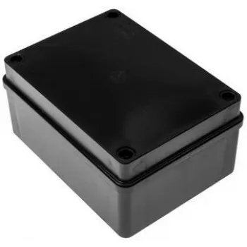 Hermetična razdelilna omarica 150x110x70mm IP65 brez halogenov črna PAWBOL S-B316C