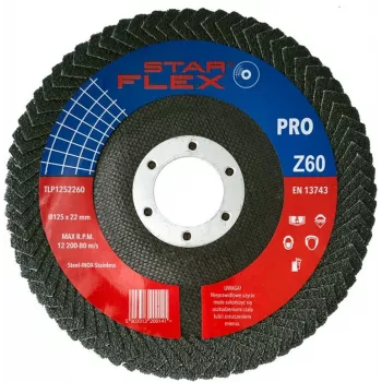 PSG Star Flex lamelna brusilna plošča 125x22.23mm P60 cirkonijev oksid za kotno brusilko