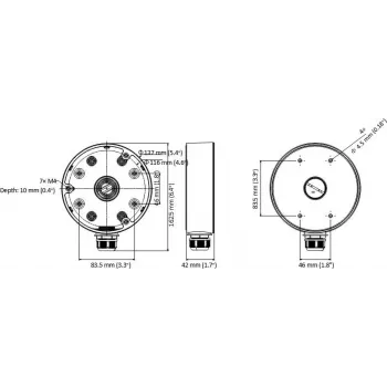 MITON MT-P1280-D21 vodotesna priključna doza IP65 120x80x55mm svetlo siva