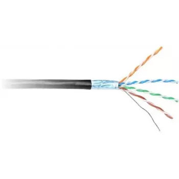 GETFORT Cat.6 F/UTP PVC notranji mrežni kabel, črn, 305m