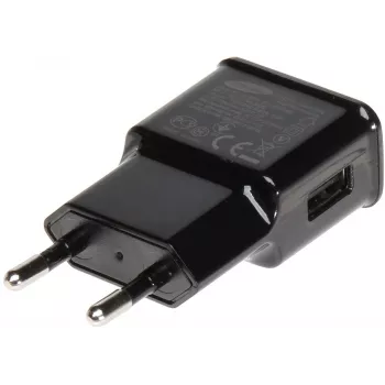 DELTA USB stenski polnilnik 5V 2A črn
