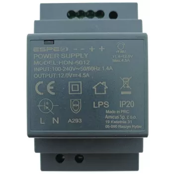 ESPE HDN-6012 napajalnik za DIN letev 12V 54W 4,5A