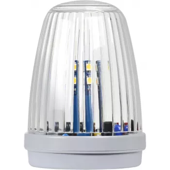 LED svetilka Proxima KOGUT bela z anteno 433,92 MHz (12-24V AC/DC ali 230V AC) utripa rumeno