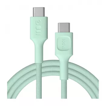 Green Cell PowerStream kabel USB-C na USB-C 100W 2m mint zelen