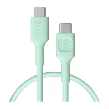 Green Cell PowerFlex hitri polnilni kabel USB-C na USB-C 100W 0,3m mint zelena