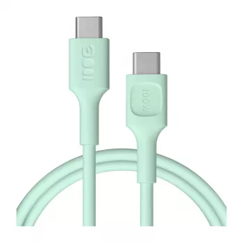 Green Cell PowerFlex hitri polnilni kabel USB Type-C na USB Type-C 100W mint zelena 1,2m