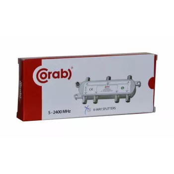 CORAB 6-kanalni TV/SAT signalni razdelilnik 5-2400 MHz z DC prepustom