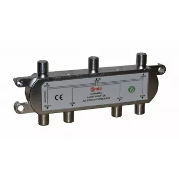 CORAB 6-kanalni TV/SAT signalni razdelilnik 5-2400 MHz z DC prepustom