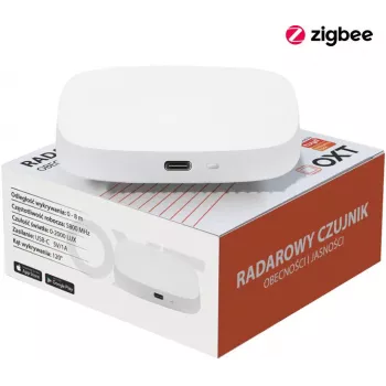 OXT T165 USB ZigBee Tuya milimetrski radarski senzor prisotnosti in osvetljenosti