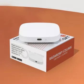 OXT T155 radarski senzor prisotnosti v milimetrskem območju 24GHz s senzorjem svetlosti, USB Wi-Fi Tuya Smart