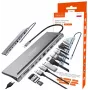 ZENWIRE USB-C zvezdišče adapter 12-v-1 priklopna postaja 2x HDMI 4K Ethernet RJ45 USB 3.0 BYL-2211