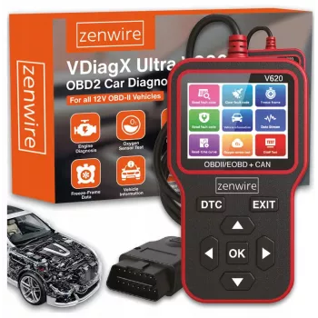 ZENWIRE V620 diagnostični bralnik OBD2 ELM327 vmesnik CAN