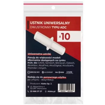 AISKO univerzalni dvostranski ADC ustnik za alkotest (10 kosov)