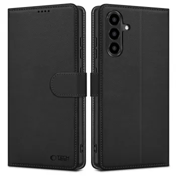 Tech-Protect ovitek z denarnico za Samsung Galaxy A56 5G, mat črn