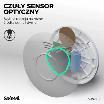 SAFEMI SHS-10W Wi-Fi javljalnik dima, 3 leta garancije