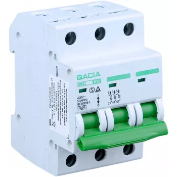 GACIA SB6L B 3P 20A miniaturni odklopnik, 6kA, karakteristika B, 3-polni, 20A