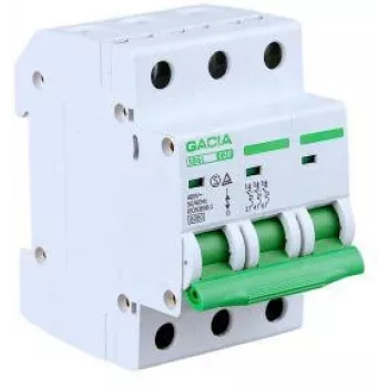 GACIA SB6L C 3P 25A 6kA miniaturni odklopnik MCB 3-polni 25A izklopna karakteristika C