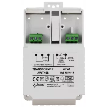 Pulsar AWT468 transformator AC/AC 230V AC na 16V/18V AC 4A 68VA za DIN letev