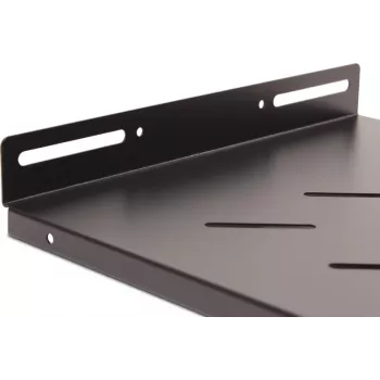 Getfort 45cm 19-palčna 1U fiksna polica za rack omaro - črna