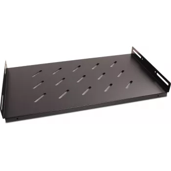 Getfort 45cm 19-palčna 1U fiksna polica za rack omaro - črna