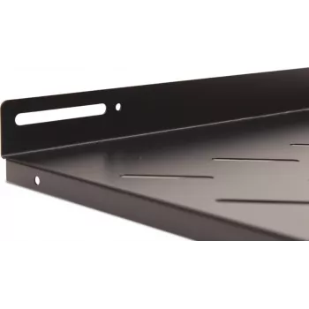 Getfort 60cm fiksna polica za rack 1U 19 inch črna 20kg