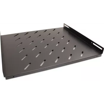Getfort 60cm fiksna polica za rack 1U 19 inch črna 20kg