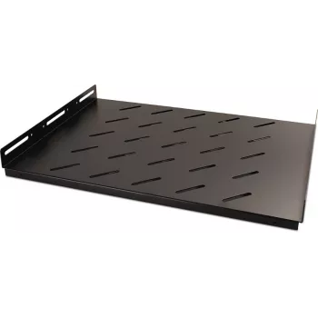 Getfort 60cm fiksna polica za omarico 1U 19-palčna črna 50kg