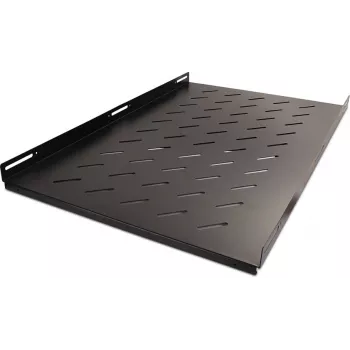 Getfort 100cm fiksna rack polica 1U 19-palčna črna 80kg