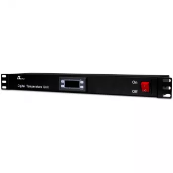 Getfort GF-TR 1U omarni termostat, digitalni, 19-palčni, črn