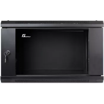 GETFORT ECO v2 19-palčna 6U 600x450 stenska omara črna