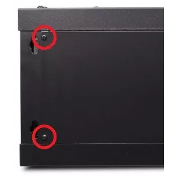 GETFORT ECO v2 19-palčna 9U 600x450 stenska omara črna