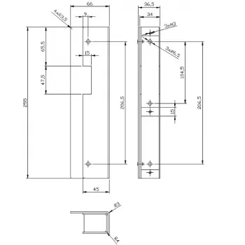 ELEKTRA-PLUS Kaseta Elektra Surowa R3, R4, R5; 3378 podometna instalacijska doza 3-kratna bela