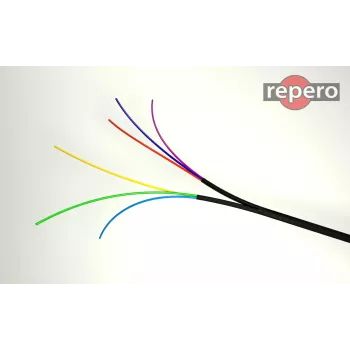 REPERO 735 Industry opozorilni trak 25mm x 25m, belo-črn