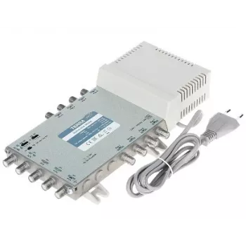 TERRA multiswitch MR-508 5 vhodov/8 izhodov satelitski in zemeljski razdelilni ojačevalnik