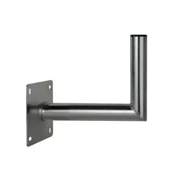 CORAB USL-48/250AL kotno stensko držalo za 48mm drog, 250mm izmet, aluminij, srebrn