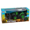 LEAN TOYS RC traktor z grabilnikom za bale, daljinsko voden, luči, zelen, 1:24