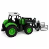 LEAN TOYS RC traktor z grabilnikom za bale, daljinsko voden, luči, zelen, 1:24