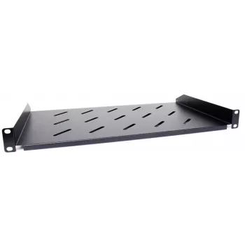 Getfort univerzalna 19 inch 1U 270mm polica za rack, črna