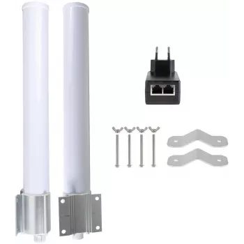 GETFORT GF-ANT-360 omnidirekcijska antena 12 dBi 2,4-2,5 GHz N-vtičnica bela