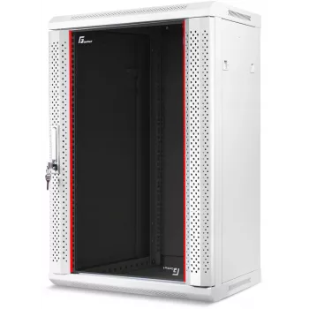 GETFORT WGF18-64EH-WGG 19-palčna 18U stenska omarica 600x450 mm siva