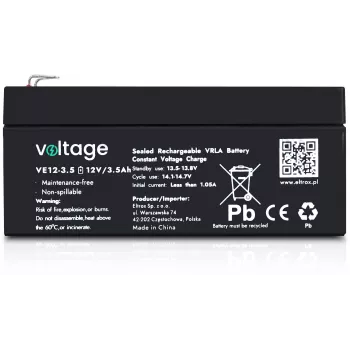 VOLTAGE AGM akumulator 12V 3.5Ah VE12-3.5 (življenjska doba 6-9 let)