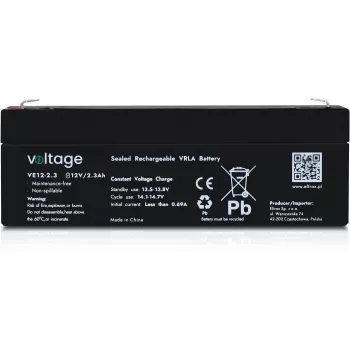 VOLTAGE AGM baterija 12V 2.3Ah VE12-2.3 (življenjska doba 6-9 let)