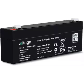 VOLTAGE AGM baterija 12V 2.3Ah VE12-2.3 (življenjska doba 6-9 let)