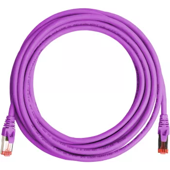 GETFORT Cat.6A S/FTP LSOH Ethernet patch kabel 10m vijoličen