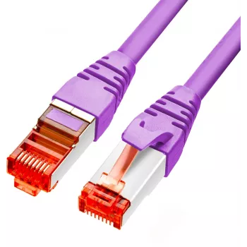 GETFORT Cat.6A S/FTP LSOH Ethernet patch kabel 10m vijoličen