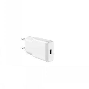 GRATEQ TAHKO 20W USB-C PD stenski polnilnik v kompletu s kablom USB-C na Lightning 1,5m, bel