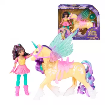 SPINMASTER Unicorn Academy Wing Magic Ava & Leaf igralni set